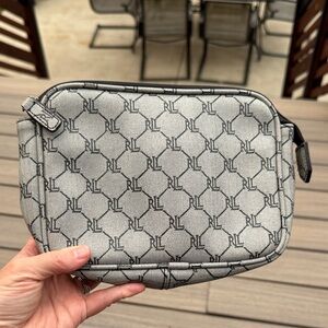 Lauren Ralph Lauren Black & Gray make-up Bag